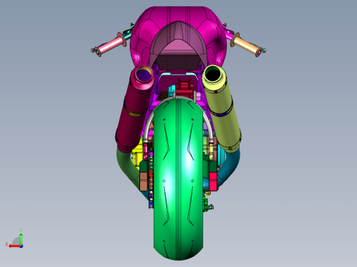杜卡迪怪兽改装咖啡骑士后视缩略图
