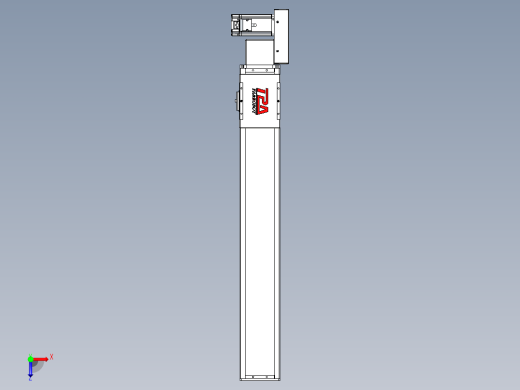 同步带全封闭直线模组TPA-HCB-110D-90-L650-ML-C-P40-N3俯视缩略图