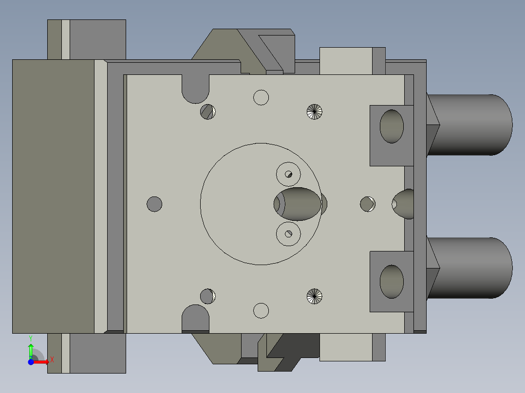 PROTEC旋转装置3D模型前视图