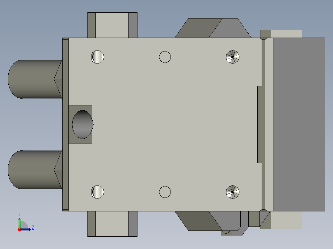 PROTEC旋转装置3D模型左视图