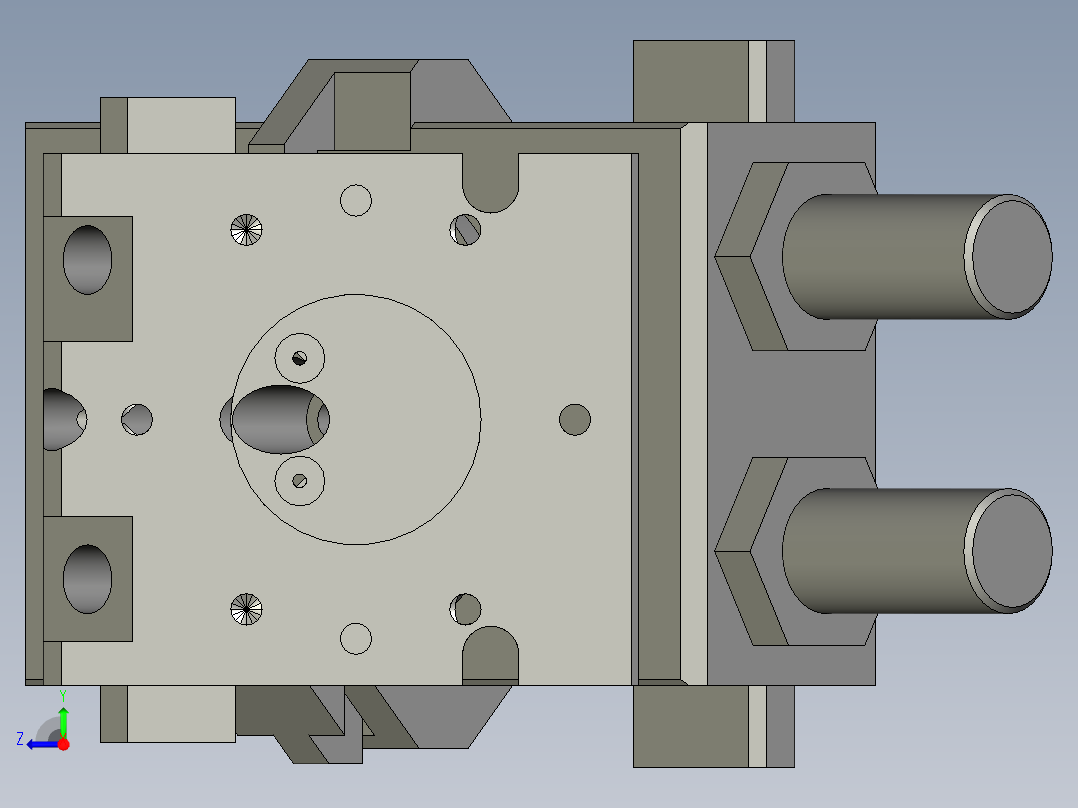 PROTEC旋转装置3D模型右视图