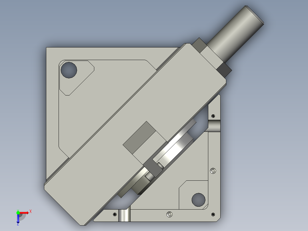 PROTEC旋转装置3D模型俯视图