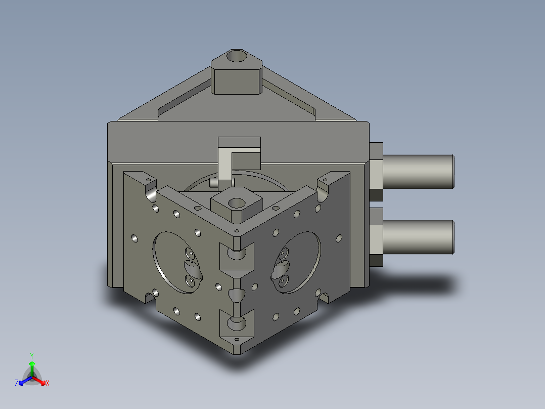 PROTEC旋转装置3D模型正等轴测图