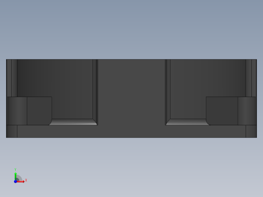 fan电脑主机CPU风扇简易模型3D图纸 Solidworks设计前视缩略图