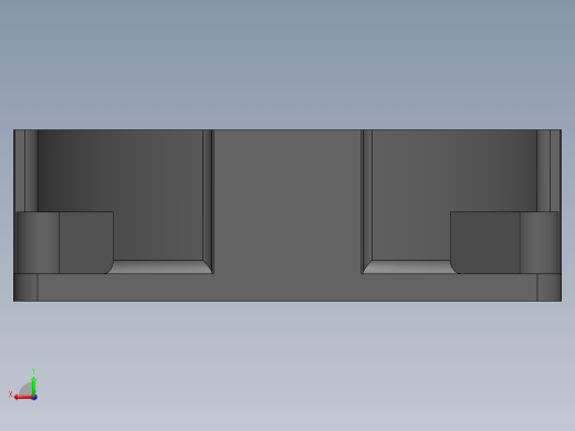 fan电脑主机CPU风扇简易模型3D图纸 Solidworks设计后视缩略图