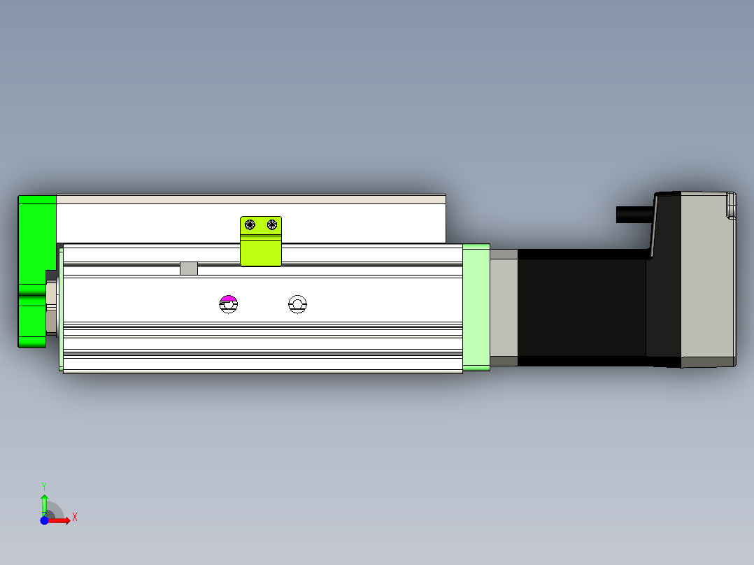 威洛博LES小滑台LES25-Lxx-S50-BC前视图