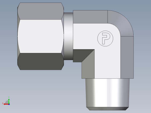 卡套式工业通用硬管接头EO_Male_stud_elbow_WE10SM71后视缩略图