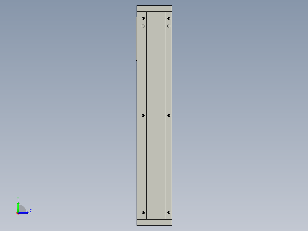 SLIDE 无杆气缸-PSG左视图