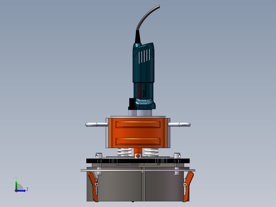 管件坡口机左视图
