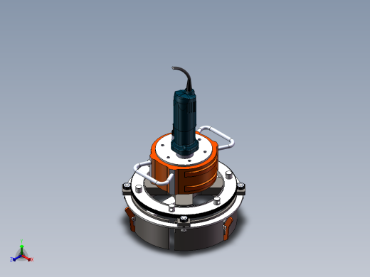 管件坡口机正等轴测缩略图