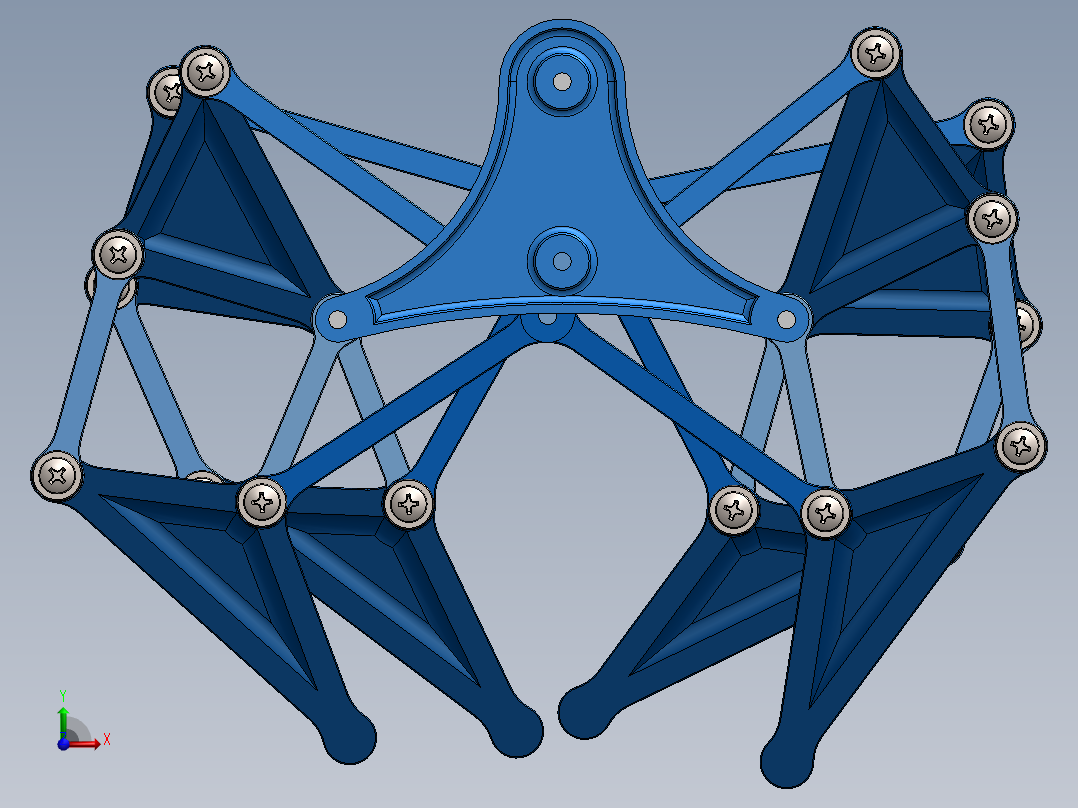 仿风力仿生兽机构前视图
