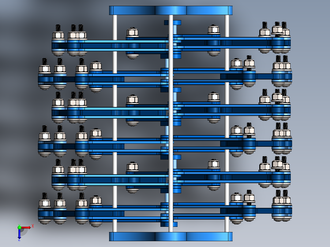 仿风力仿生兽机构俯视图