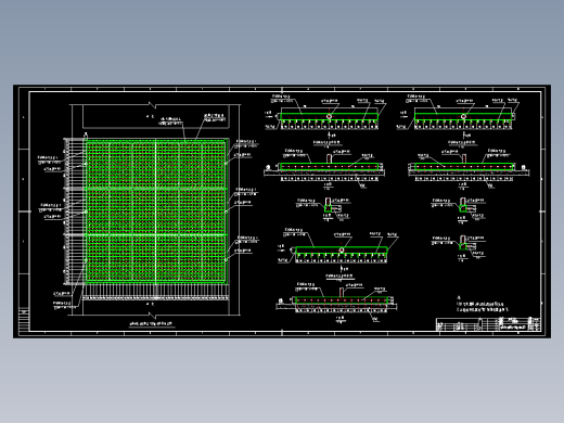某2万吨曝气生物滤池设计工艺图纸