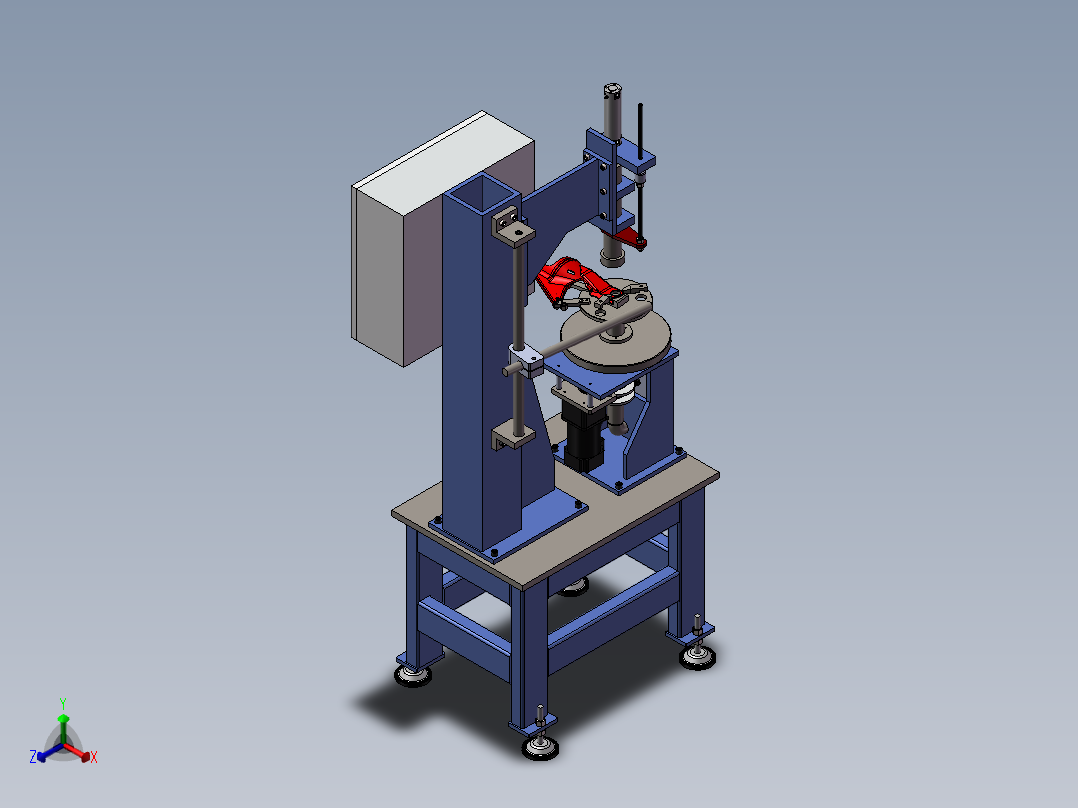 旋转焊接机sw20正等轴测图