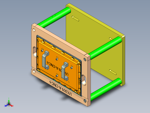 UX301-A-笔记本CNC工装夹具三维模型CNC4-8-15