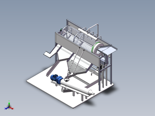 混凝土分离机sw18正等轴测缩略图