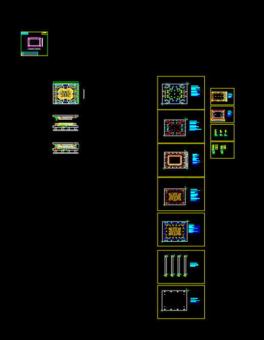 笔记本A面外壳65度弧度成型模具设计图