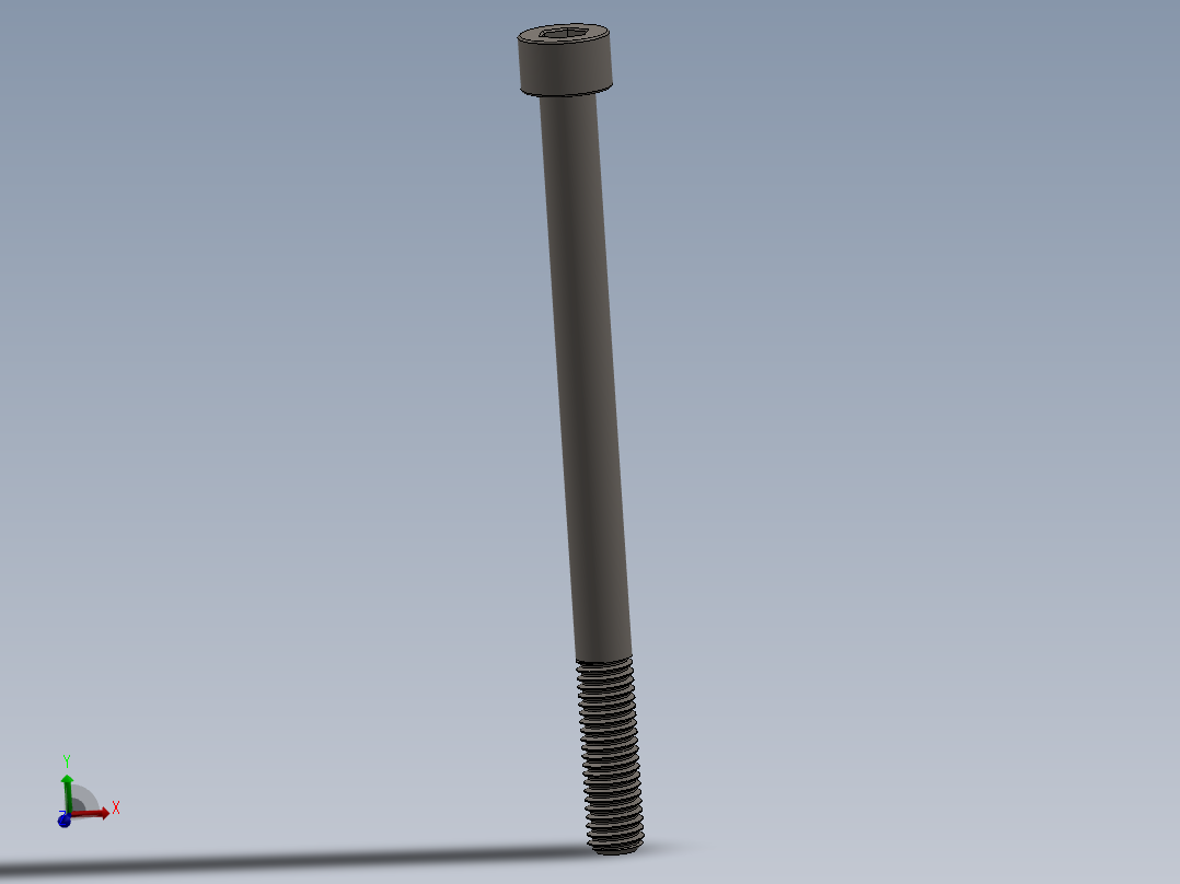 Screw_DIN_912_M8x110_A2.SLDPRT公制内六角螺钉主视图