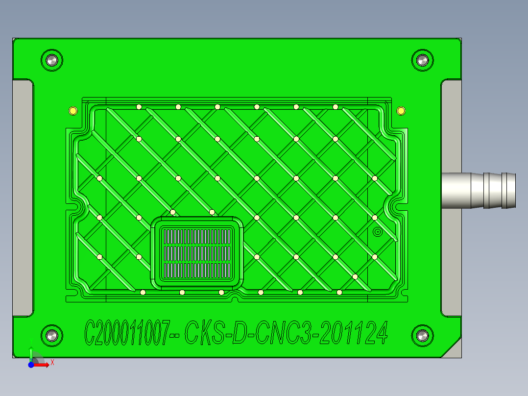 CKS-D-笔记本CNC工装夹具三维模型CNC3-201124前视图