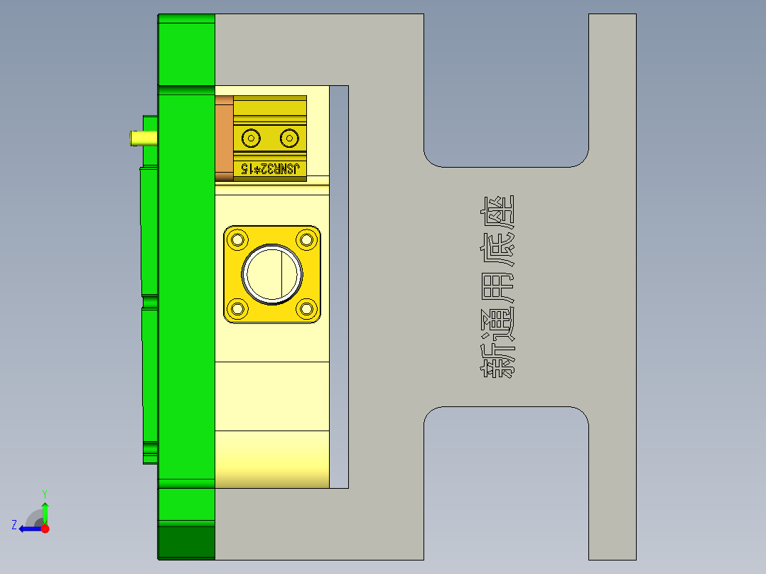 CKS-D-笔记本CNC工装夹具三维模型CNC3-201124右视图