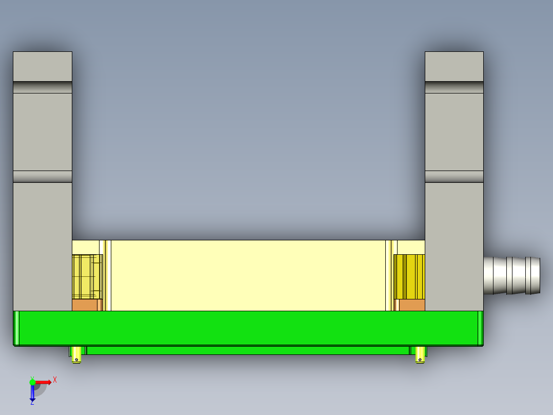 CKS-D-笔记本CNC工装夹具三维模型CNC3-201124俯视图
