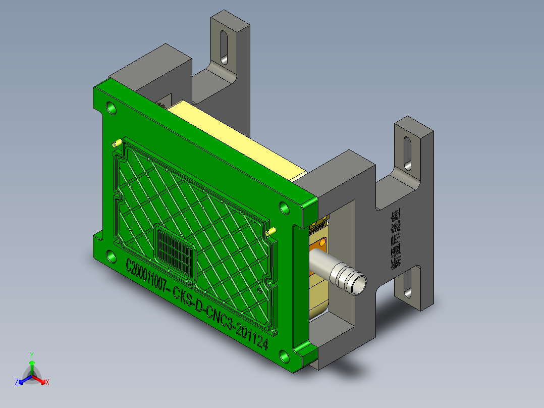 CKS-D-笔记本CNC工装夹具三维模型CNC3-201124正等轴测图