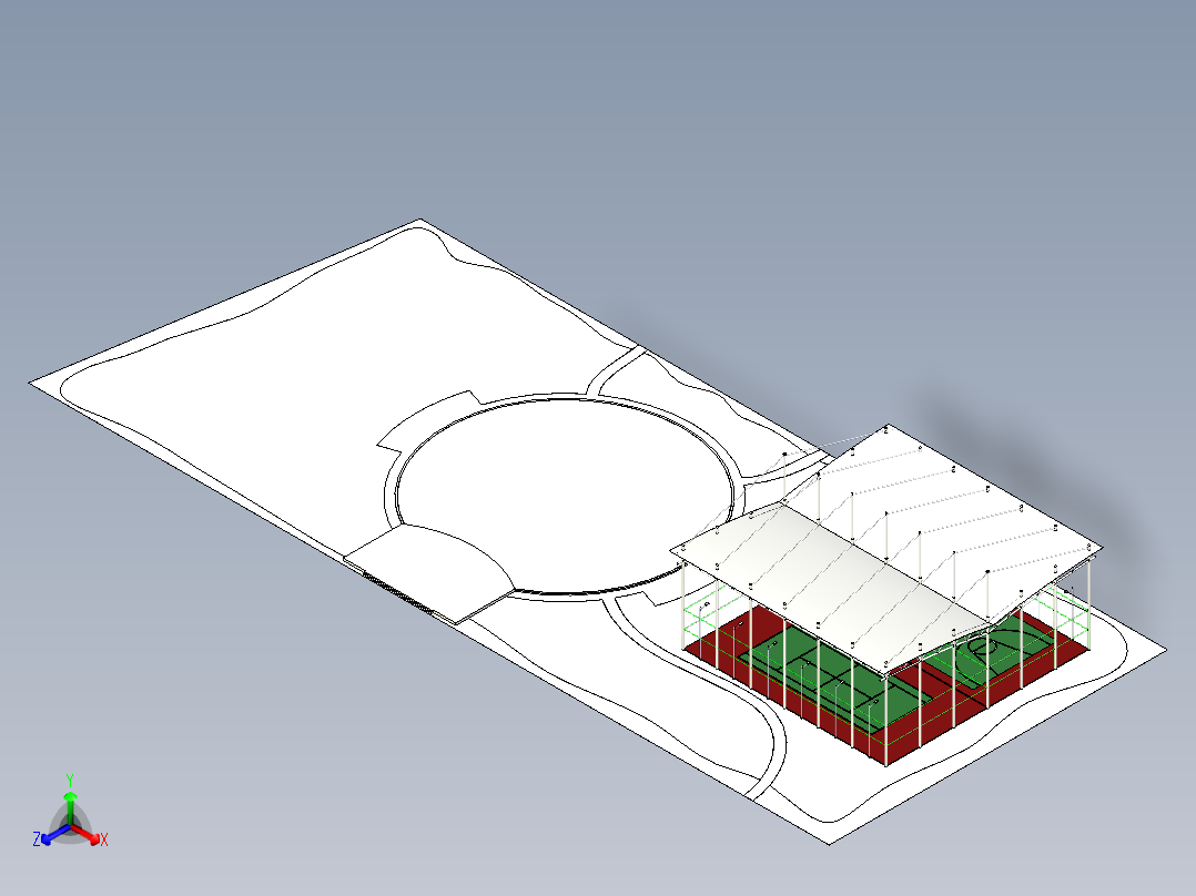 公园篮球场网球场