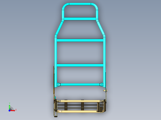 catia绘制汽车座椅骨架模型前视缩略图