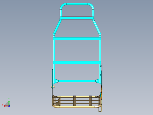 catia绘制汽车座椅骨架模型后视缩略图