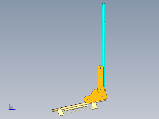 catia绘制汽车座椅骨架模型左视缩略图