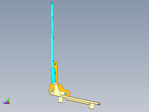 catia绘制汽车座椅骨架模型右视缩略图