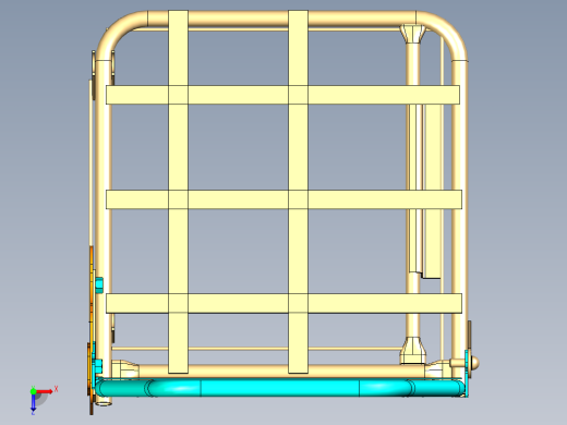 catia绘制汽车座椅骨架模型俯视缩略图