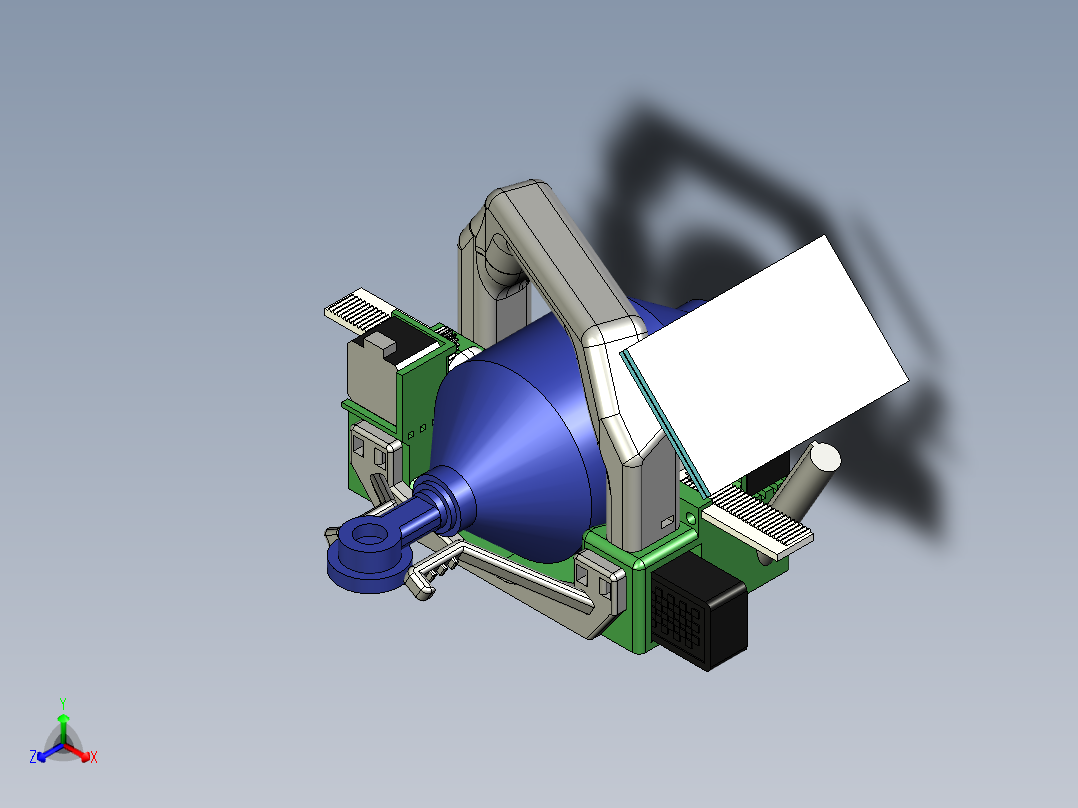 B3004020-自动紧急呼吸机正等轴测图