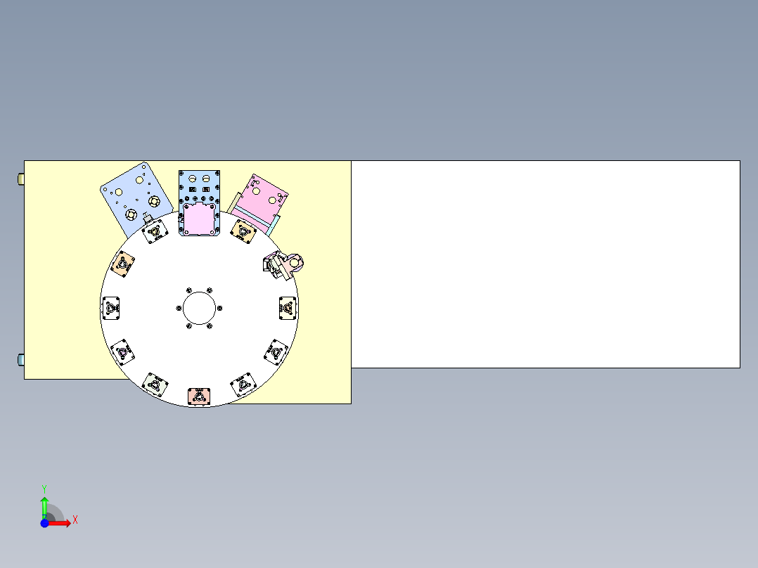 FL-710 美妆眼影盘自动压粉机前视图