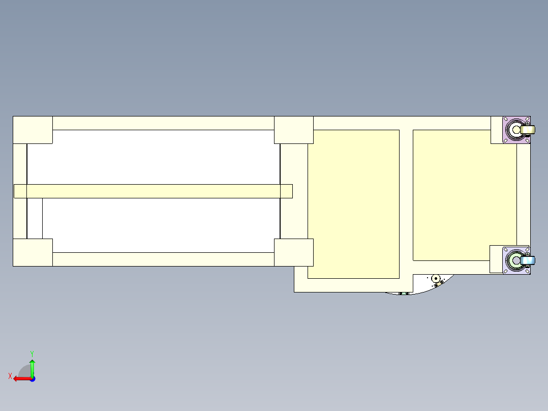 FL-710 美妆眼影盘自动压粉机后视图
