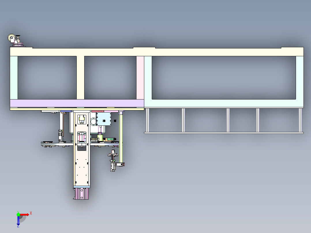 FL-710 美妆眼影盘自动压粉机俯视图