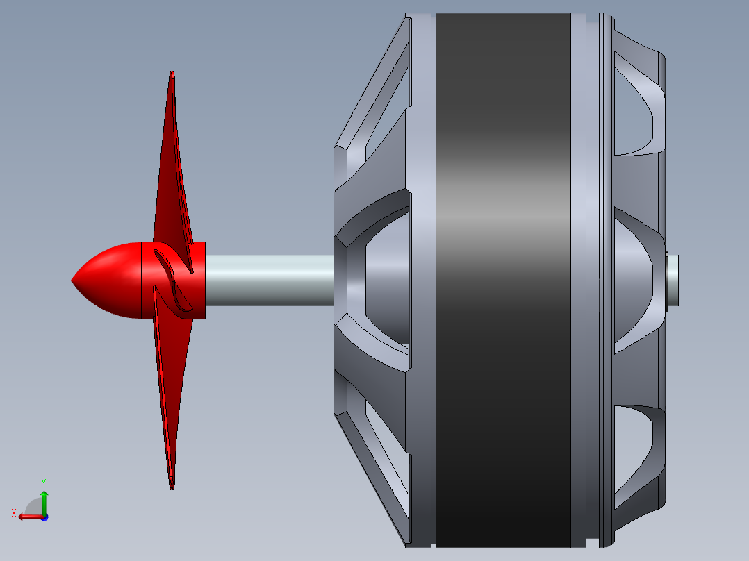 直流电机、电机(16)后视图