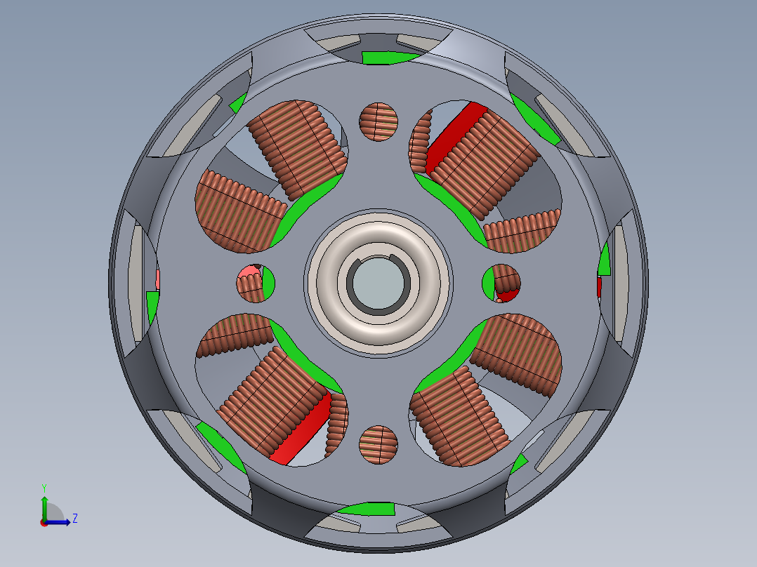 直流电机、电机(16)左视图