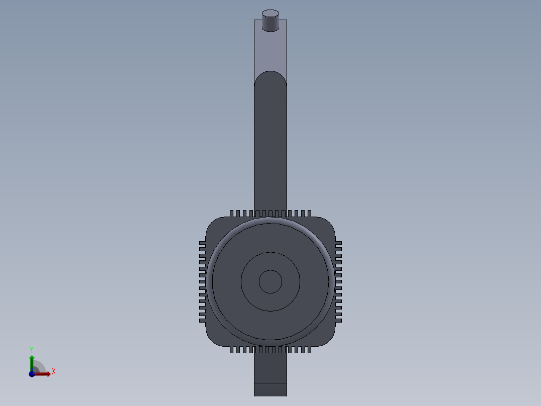 削皮电机前视图