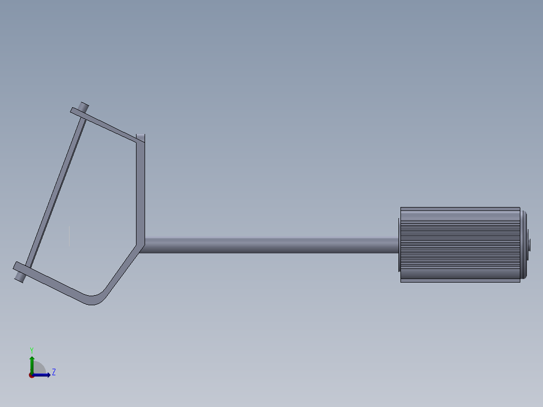 削皮电机左视图
