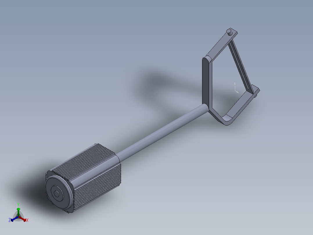 削皮电机正等轴测图