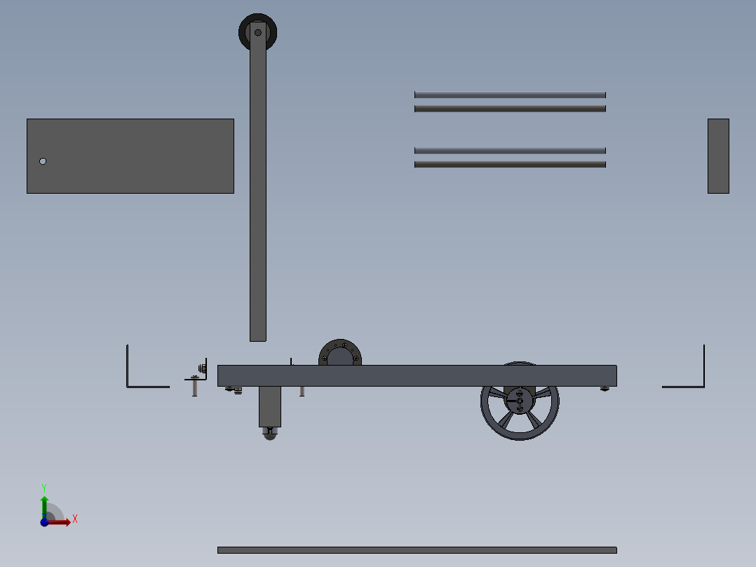 剪叉式升降机 、升降机(18)前视图