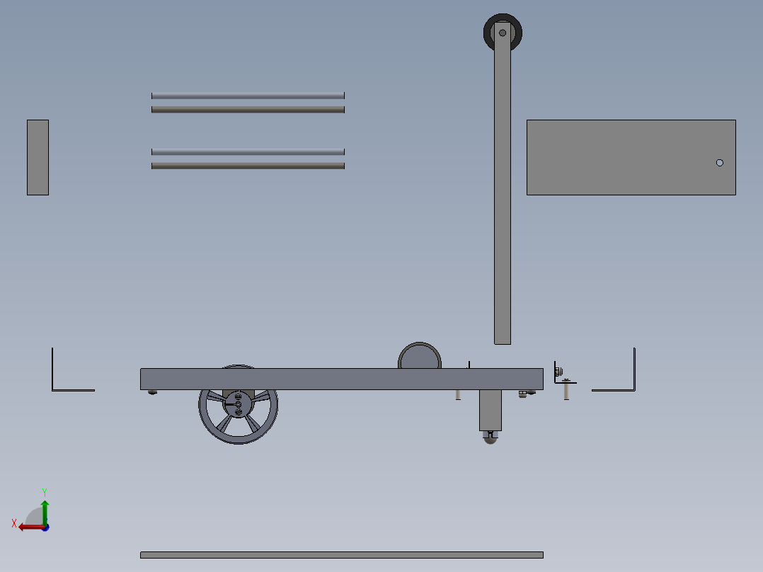 剪叉式升降机 、升降机(18)后视图