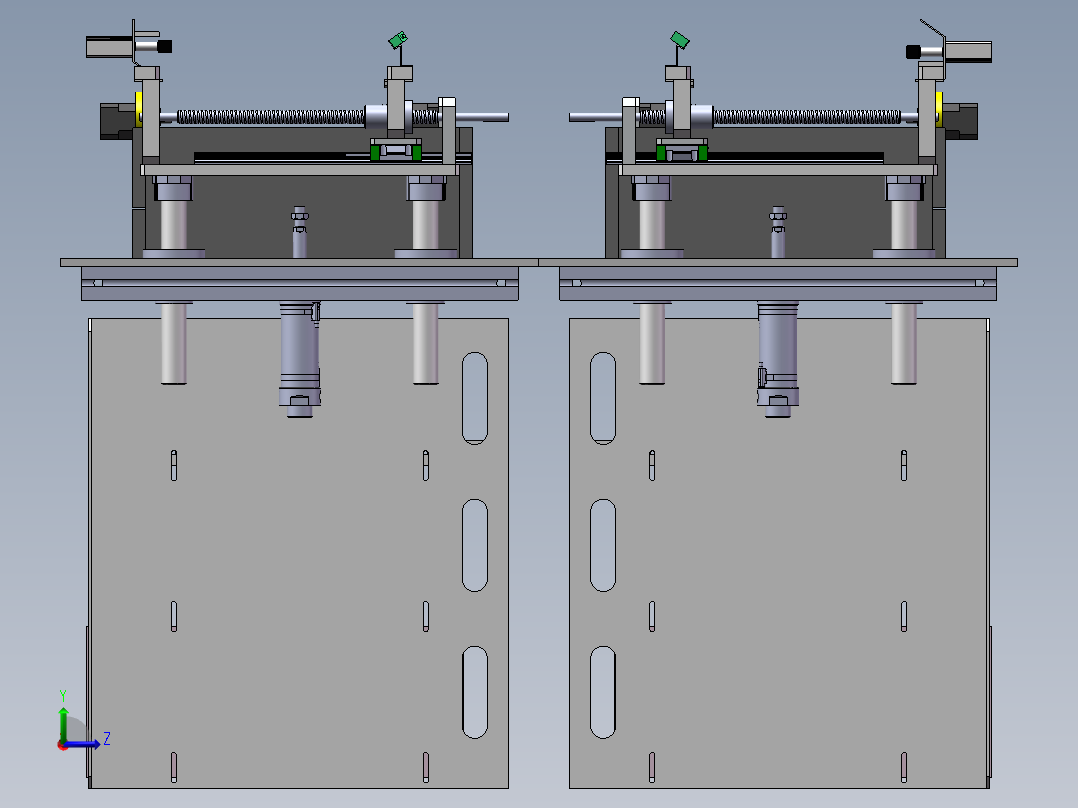 1.68米宽度可调输送机构左视图
