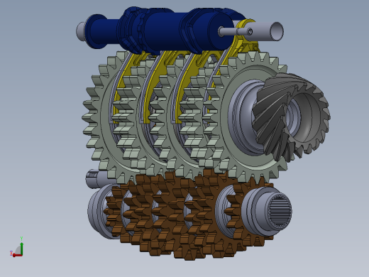 一级方程式变速箱 - 内部机构