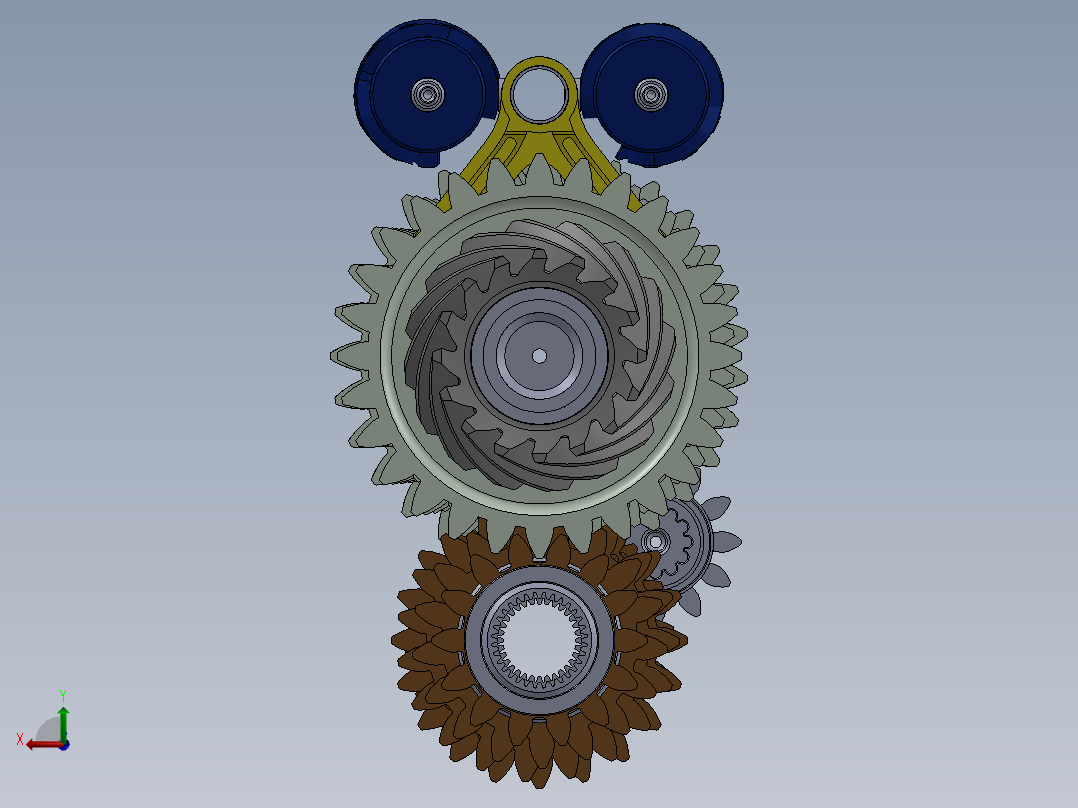 一级方程式变速箱 - 内部机构后视图