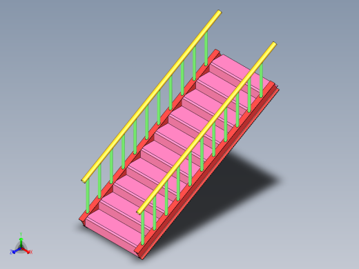 楼梯正等轴测缩略图