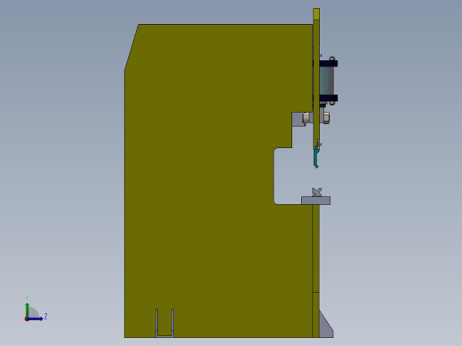 液压折弯板左视缩略图