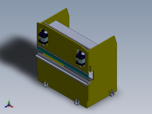 液压折弯板正等轴测缩略图