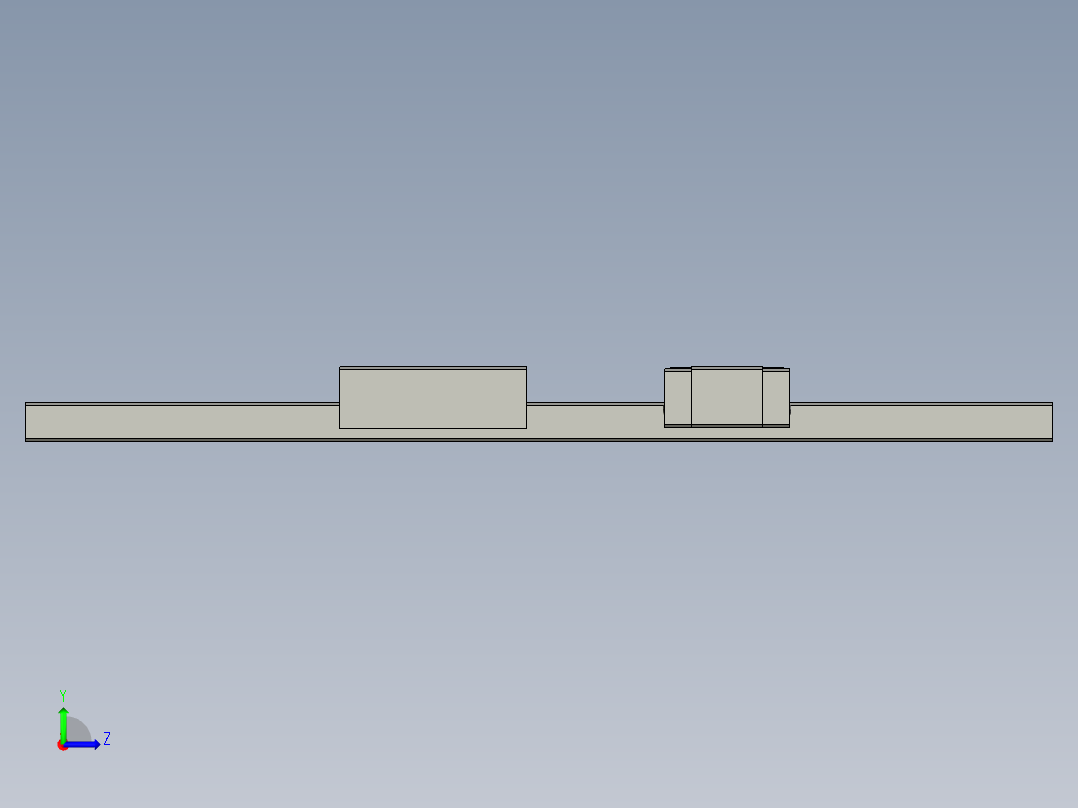 ZXSLSJLKJ-42-000锁付滑块MGH15CA左视图